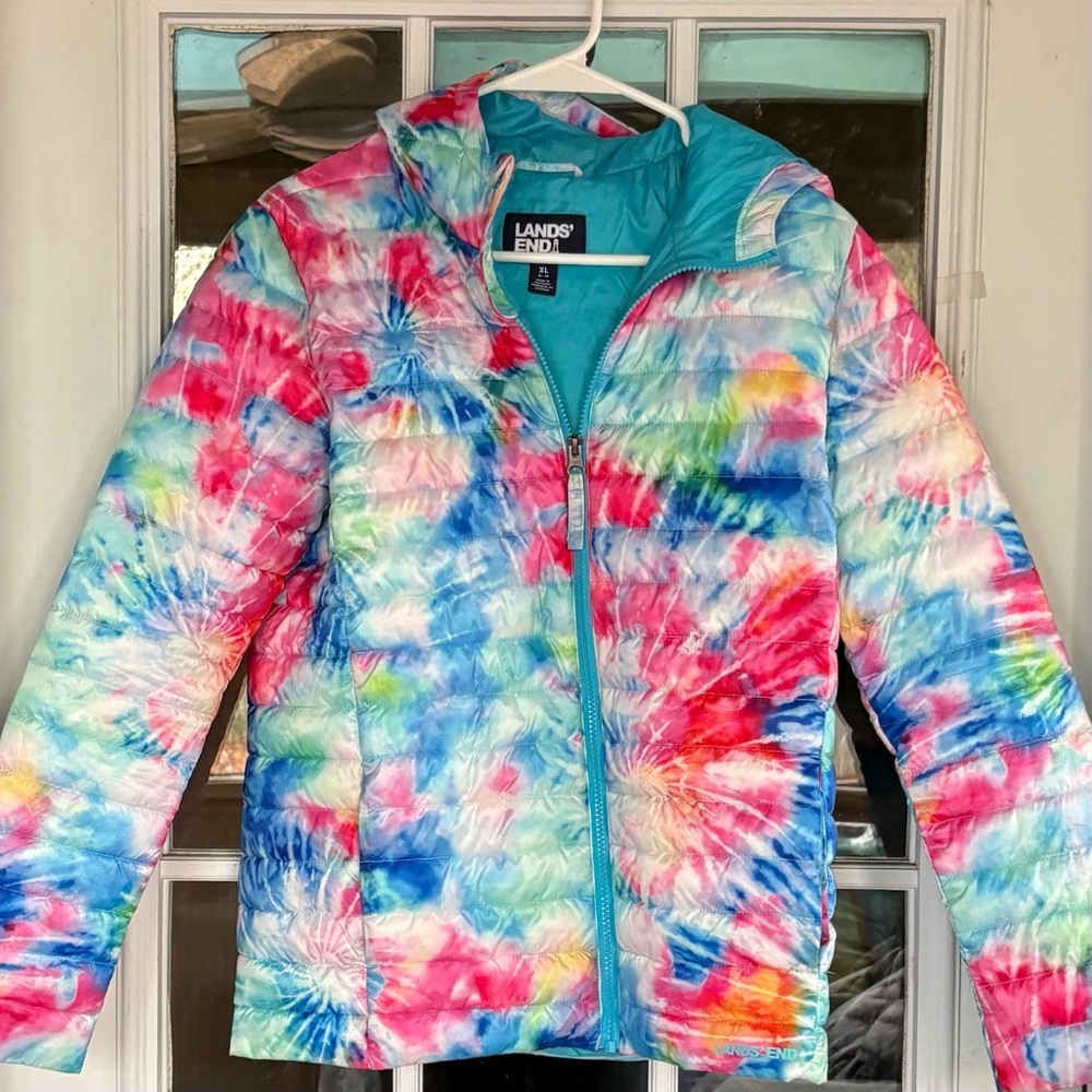 Lands' End Girls ThermoPlume Primaloft Jacket. XL 14-16